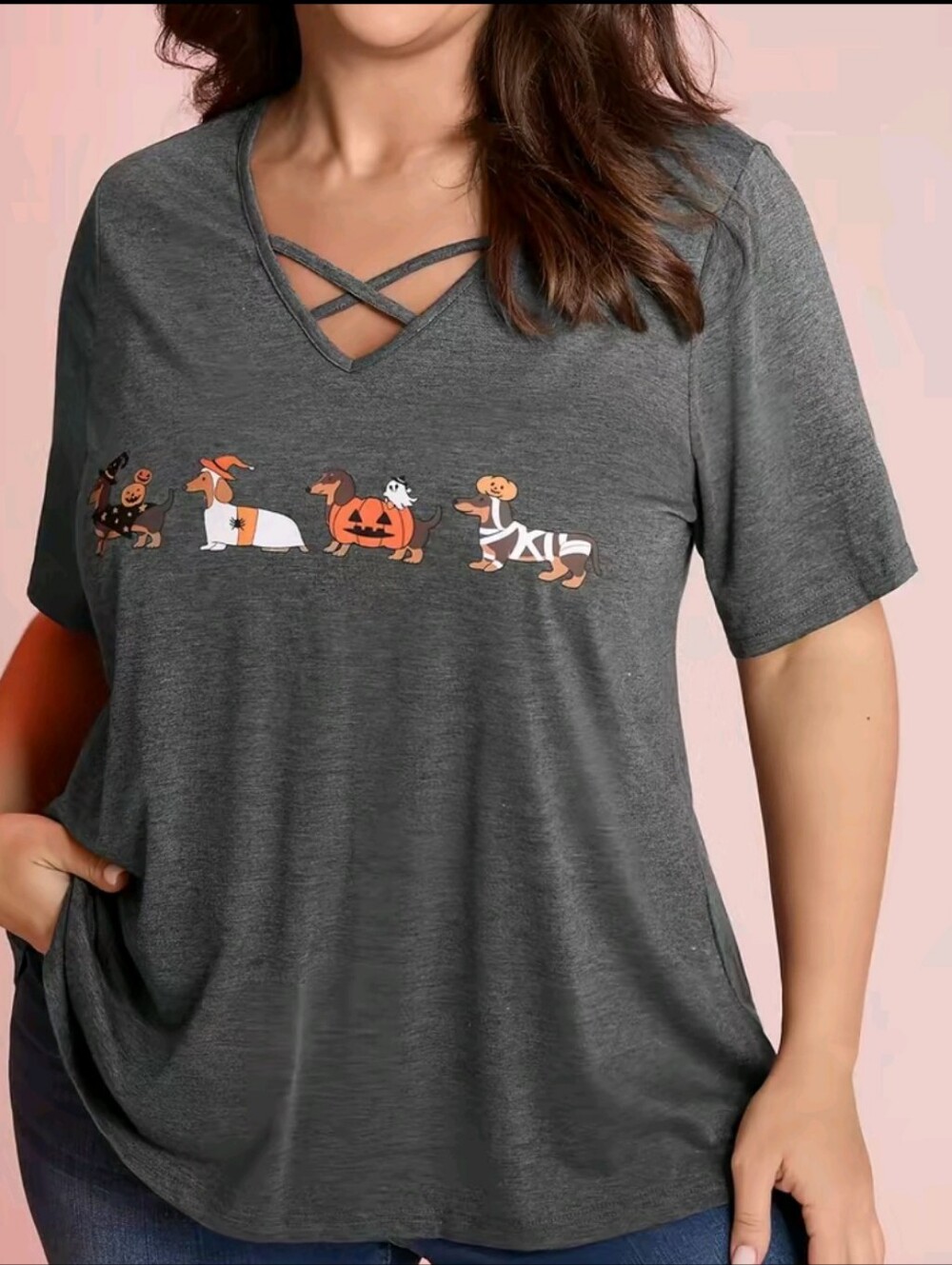 Halloween Dachshund Graphic Tee